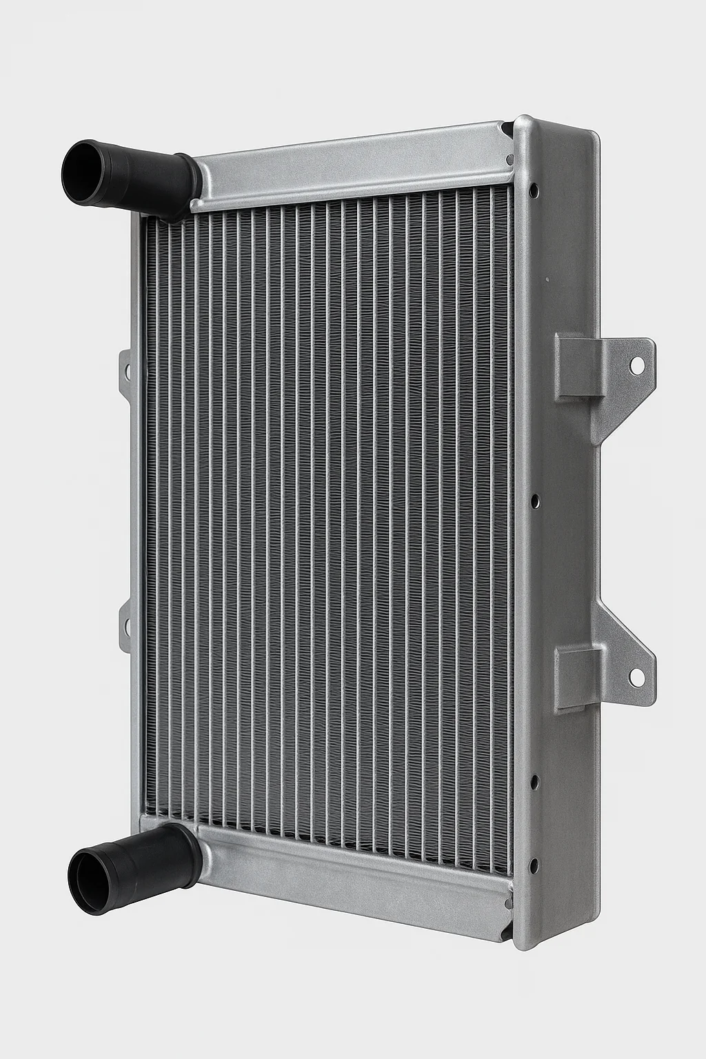 Close-up view of a brand-new OEM radiator for Ford trucks in Canada